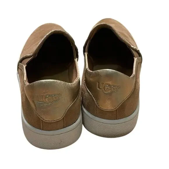 UGG Casual Suede Brown Slip On Loafer Sneakers Size 8.5 - Picture 3 of 5